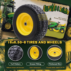 Wiltire tread close-up highlighting solid 4-ply traction for yard tasks