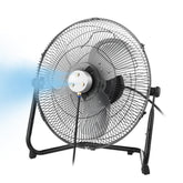 Windigaga front view showing fan and misting kit, visual cooling solution