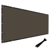 Windscreen4less front view showing brown 4x50 privacy coverage and clean appearance