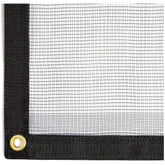 WindscreenSupplyCo front view of 10x10 protection netting showing full coverage benefit