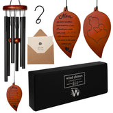 Windsplay front packaging showing ready-to-gift memorial wind chimes and protective box