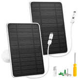 WININMETA front view of solar panel showing compact design and durable frame for reliable charging