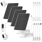 WININMETA front view of solar panel showing weatherproof frame and surface, ensures reliable outdoor charging