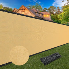 Winpull front view of rolled 6x50 privacy screen showing size and packaging benefit