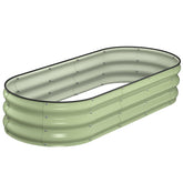 Winpull front view avocado green planter showing sturdy structure and curb appeal