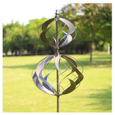 WinWindSpinner front view showing full 84 inch height and elegant silhouette for visual impact