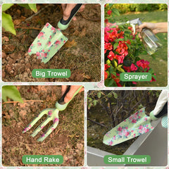 WisaKey garden tote open with organized pockets for fast tool access