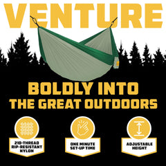 Wise Owl Outfitters hammock in backyard use demonstrating quick relaxation
