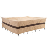 WJ-X3 front view covering large dining set protects from weather