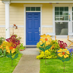 WKHOMEDECO close-up of hand-painted metal flower petals highlighting detailed craftsmanship and decorative shadowing
