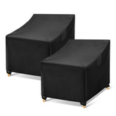 WLEAFJ front view cover protecting Adirondack chair, keeps furniture dry