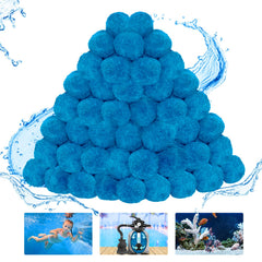 WLLEYAY front packaging showing 4 lbs filter balls and light weight benefit