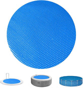 WLWXMH front view of 10ft round solar pool cover showing fit and finish benefits