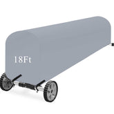 Woanger front view cover on reel showing full protection benefit