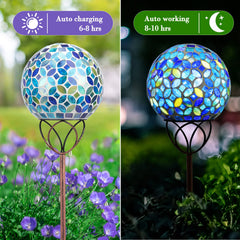 Wonder Solar globe placed along a pathway providing soft guiding light