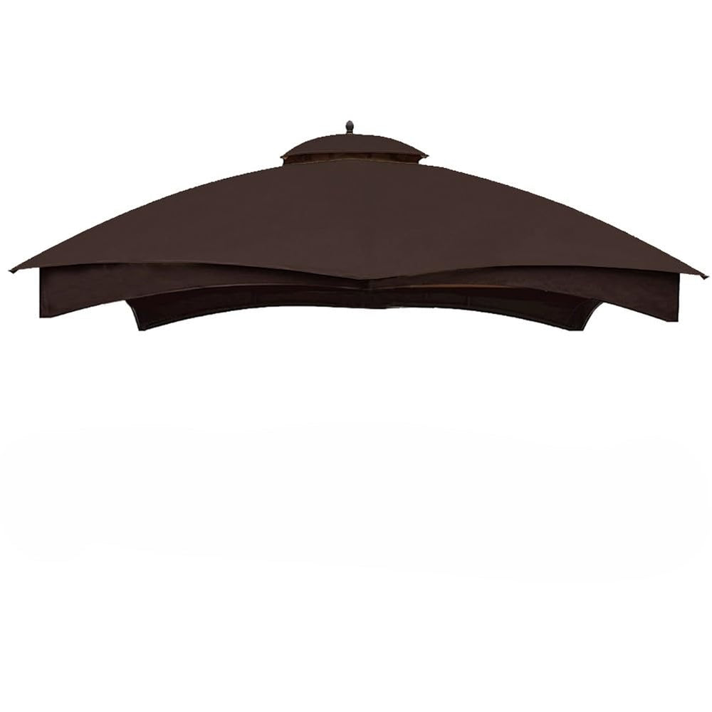 Wonwon front view of brown replacement canopy top showing neat fit and shade
