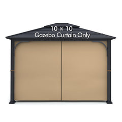 Wonwon khaki front panel installed showing full coverage and privacy benefit