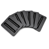 Woodhaven front view of six-pack bases showing durable molded design and protection