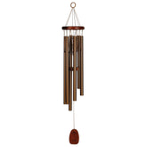 Woodstock Chimes front view of Pachelbel Canon 32" chime showing elegant finish and balanced tubing, enhances outdoor ambiance