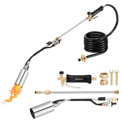 WorkBless torch front view showing nozzle and long rod for powerful heating
