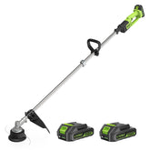 WORKIT front view assembled trimmer showing compact design and portability