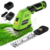 WORKPRO front view of cordless trimmer showing compact design and portability