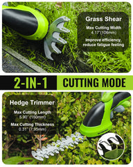 WORKPRO handle close-up with top safety button for easier one-handed control