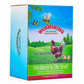 WORMSKING front of package showing 11 lb bag and branding for long-lasting supply