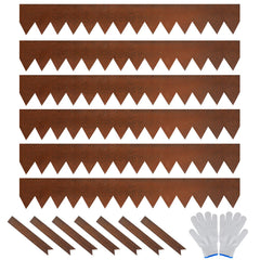 Worth full kit front view showing six panels and included clamps for instant rustic borders