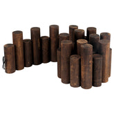 Worth front view packaged log roll showing neat border and quick install benefit
