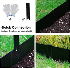 Worth Garden installed curved border demonstrating flexible shaping and tidy lawn separation advantage