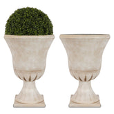 Worth urn planter front view showing classic silhouette and curb appeal