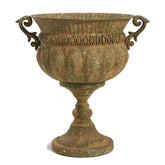 Worth bronze urn front view showing classic silhouette and curb appeal