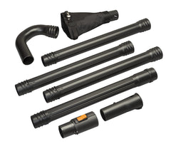 WORX GutterPro front attachment mounted on blower showing secure fit and safer ground cleaning