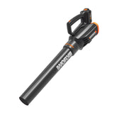 WORX WG547.9 front view showing compact blower and ergonomic grip benefit