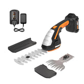 WORX WG801 front angled view showing compact trimmer and portability