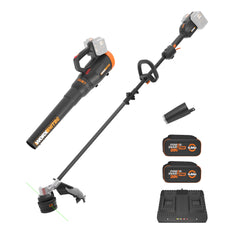 WORX WP925 kit front view showing tools and included batteries for immediate use
