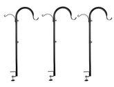 WOSIBO front view of assembled three-branch deck hook showing sturdiness and organization