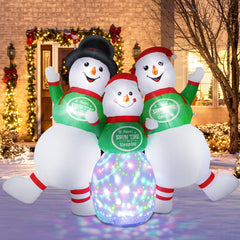Wothfav rotating LED lights at night highlighting bright colorful illumination