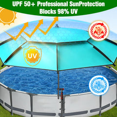 WSBXBB canopy closeup fabric texture highlighting UPF 50+ protection and water resistance