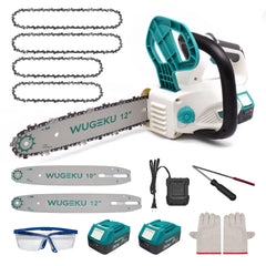 Wugeku front view of full kit showing saw, bars and accessories for ready use