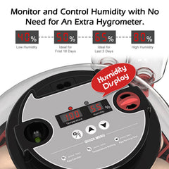 WYD2ANG automatic egg turner detail demonstrating reliable gentle rotation for better hatch rates