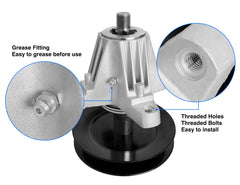 wyevee spindle close-up of bearing area showing pre-lubrication for smoother operation