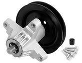 wyevee spindle front assembly showing durable hub and six-point mount for secure blades