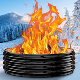 XGMDD front view of 48in fire ring shows sturdy construction and reliable containment