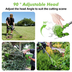 XIELAOBAN wheeled base in contact with lawn for guided straight edging
