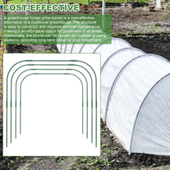 xingruyu hoops installed on raised bed providing pest protection