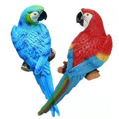 XKFLAUHM front view of two parrots showing vibrant colors and tropical appeal