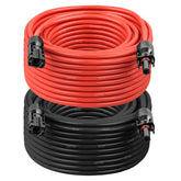 XRDS -RF 10AWG front packaging showing red and black cables and connectors benefits fast hookup