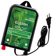 XSTOP EL030H front panel view showing controls and clear installation benefit